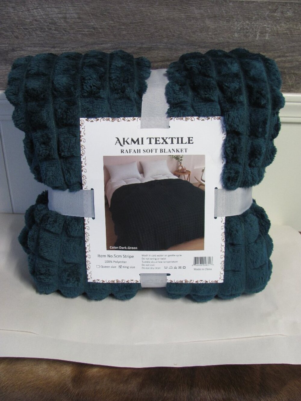 AKMI TEXTILE KING SIZE BLANKET THROW NIP